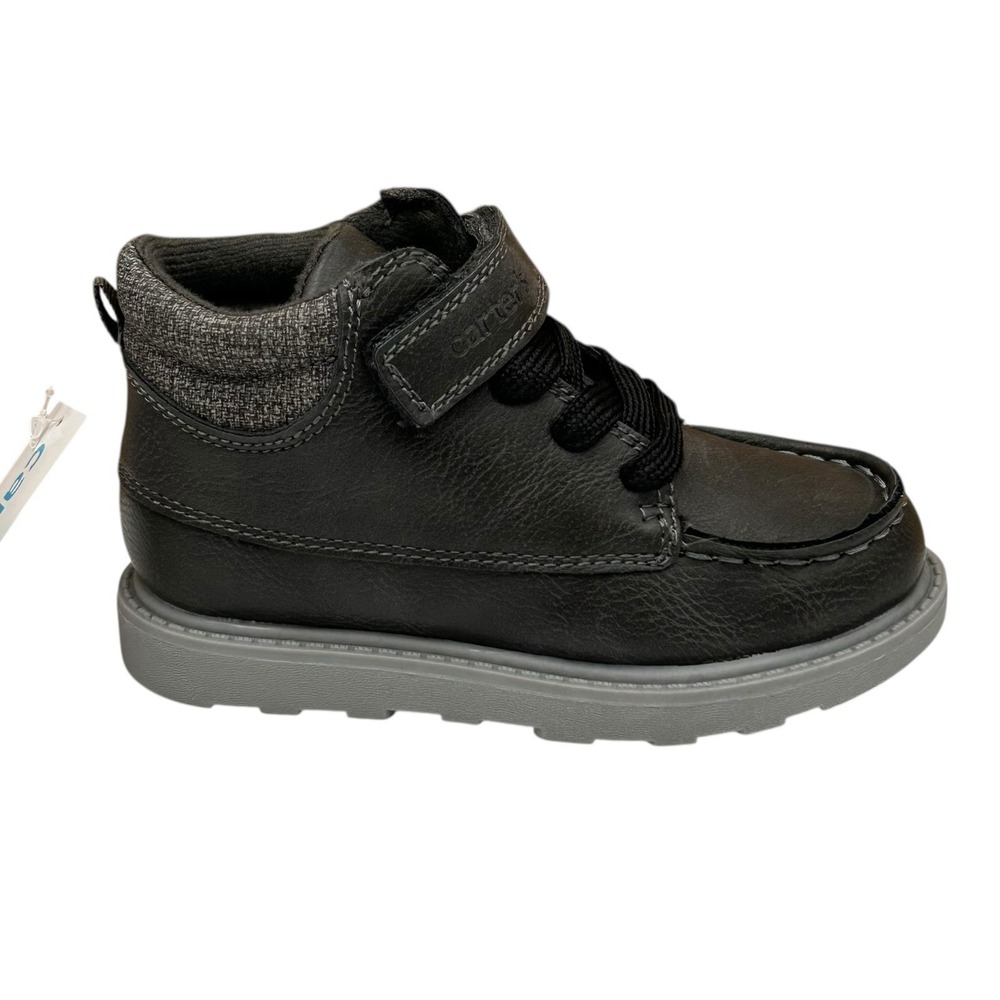 Carters Norman Toddler Boys‎ Casual Ankle Boot Sz 10 Dark Gray Fall Winter Shoes